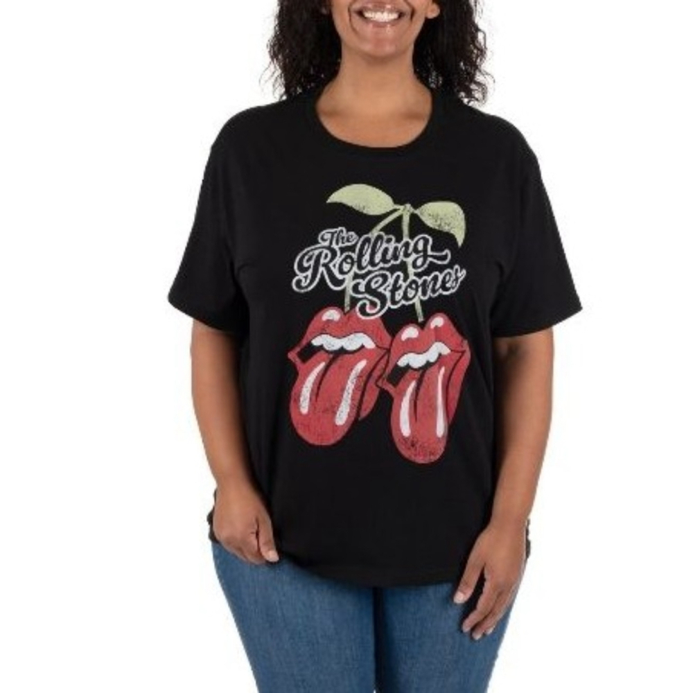 The Rolling Stones Black Cherry Lips Short Sleeve - Picture 5 of 9